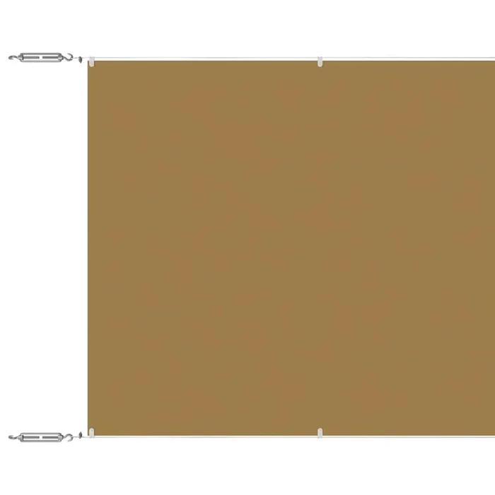 vidaXL Toldo vertical beige 60×1000 cm tela oxford