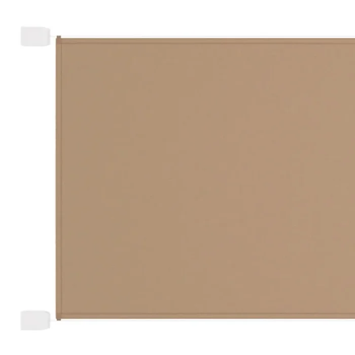 vidaXL Toldo vertical tela oxford gris taupé 100×420 cm