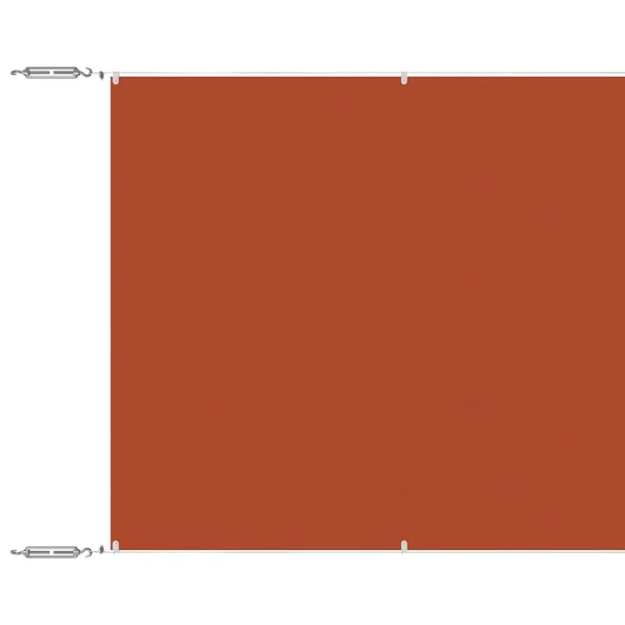 vidaXL Toldo vertical terracota tela oxford 100×800 cm