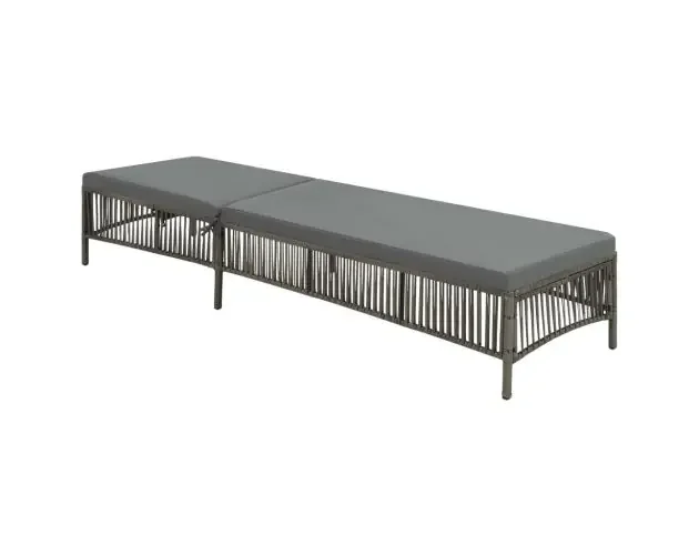 vidaXL tumbona con cojín de ratán sintético gris | Brico Depôt Acquista Ora