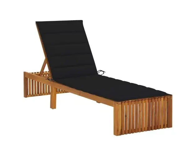 vidaXL tumbona con cojín madera maciza de acacia | Brico Depôt Edizione Limitata