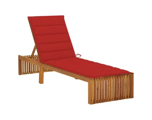 vidaXL tumbona con cojín madera maciza de acacia | Brico Depôt Offerta Lampo