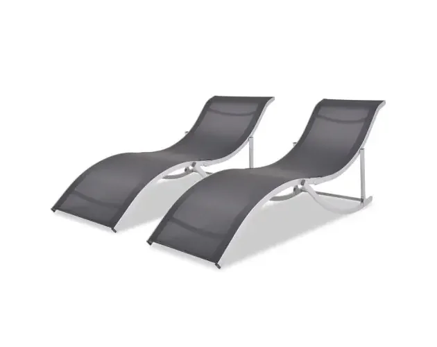 vidaXL tumbonas plegables 2 unidades aluminio y textilene | Brico Depôt Compra Online