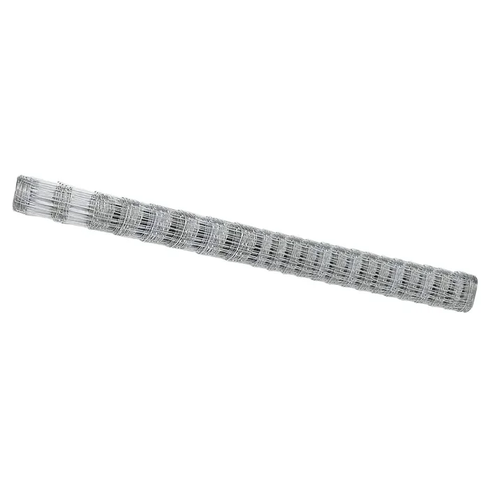 vidaXL Valla de campo Gris 1.6 x 10 m Acero (4)