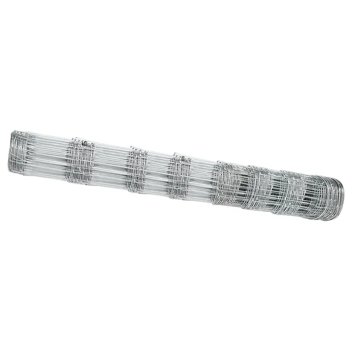 vidaXL Valla de campo Plateado 100 x 1 m Acero galvanizado
