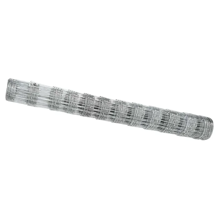 vidaXL Valla de campo Plateado 25 x 1.2 m Acero galvanizado (5)