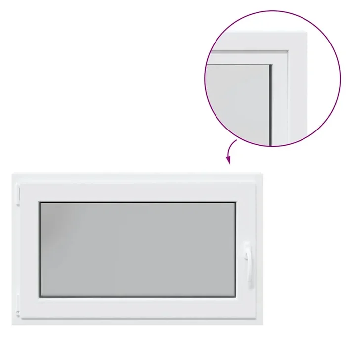 vidaXL Ventana de sótano «RISOR» 100x60cm oscilobatiente DIN izquierda