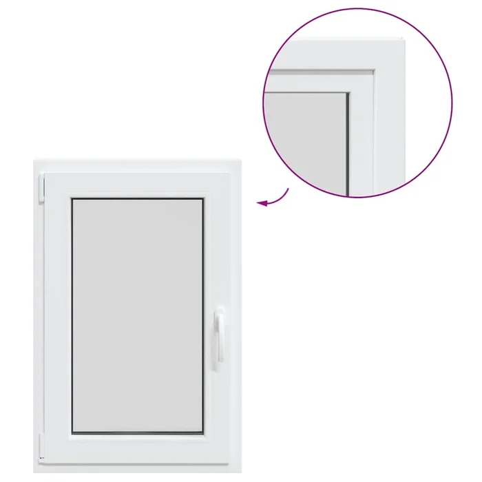 vidaXL Ventana de sótano «RISOR» 60×80 cm oscilobatiente DIN izquierda