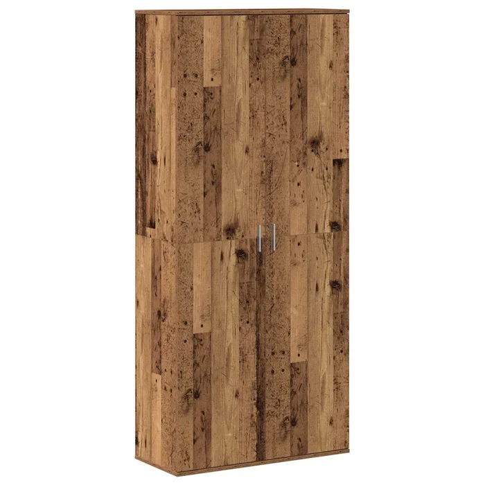vidaXL Vitrina Madera Vieja 80 x 35 x 180 cm Madera contrachapada