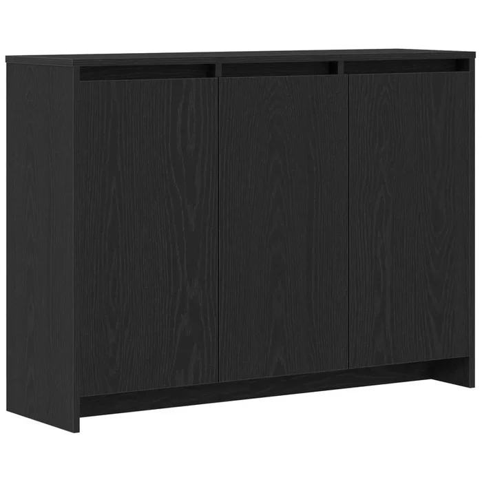 vidaXL Vitrina Negro 102 x 33 x 75 cm Madera contrachapada