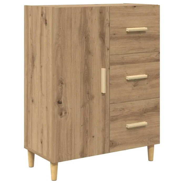 vidaXL Vitrina Roble artisan 34 x 69.5 x 90 cm Madera contrachapada (2)
