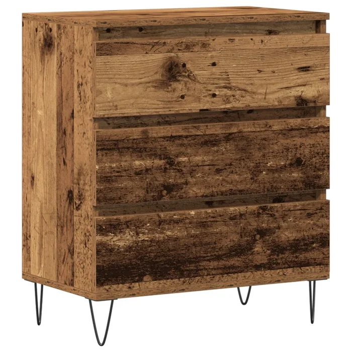 vidaXL Vitrina Roble negro 60 x 35 x 70 cm Madera contrachapada