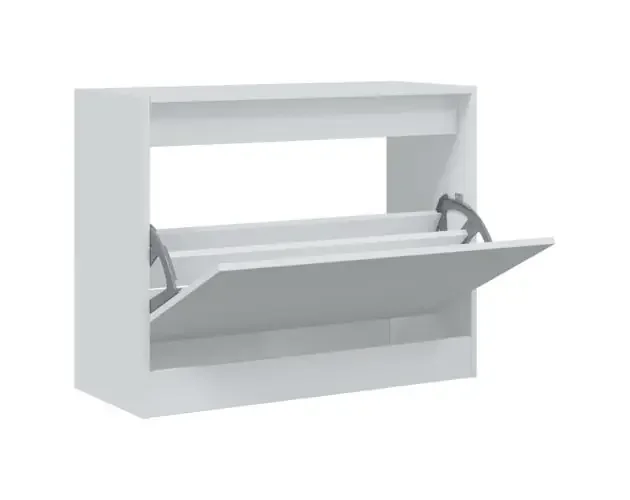 vidaXL zapatero de madera de ingeniería blanco 80x34x63 cm | Brico Depôt Migliore Qualità