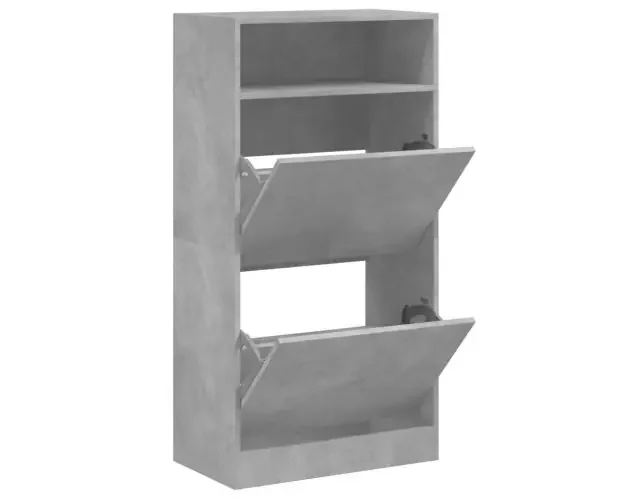 vidaXL zapatero de madera de ingeniería gris hormigón 60x34x116 cm | Brico Depôt Compra Oggi Stesso