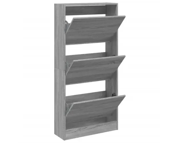 vidaXL zapatero de madera de ingeniería gris sonoma 60x21x125,5 cm | Brico Depôt Compra Online