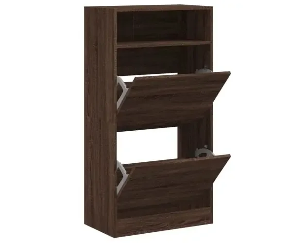 vidaXL zapatero de madera de ingeniería marrón roble 60x34x116 cm | Brico Depôt Vendita Finale