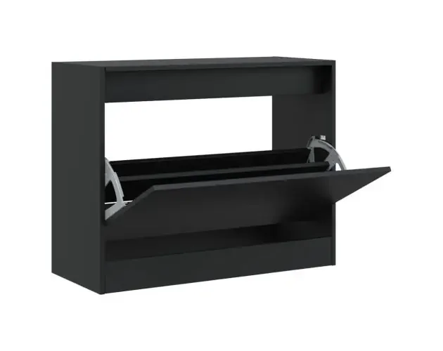 vidaXL zapatero de madera de ingeniería negro 80x34x63 cm | Brico Depôt Prezzo Di Fabbrica