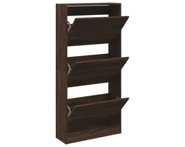 vidaXL zapatero de madera de ingeniería roble sonoma 60x21x125,5 cm | Brico Depôt Certificato