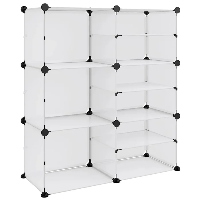 vidaXL Zapatero PP transparente 84×31,5×93 cm
