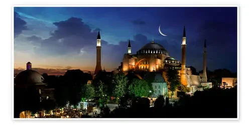 View of Hagia Sophia after sunset Editors Choice
