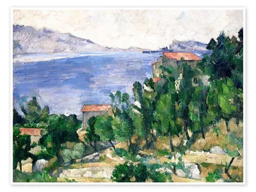 View of Mount Marseilleveyre and the Isle of Maire de Paul Cézanne Bridgeman Images