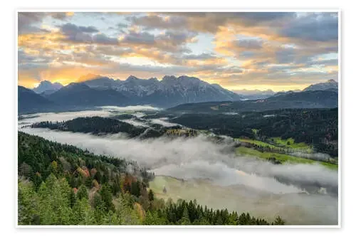 View of the Karwendel mountains de Michael Valjak