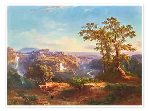 View of Tivoli and the Waterfalls – Johann Jakob Frey, 1860 ARTOTHEK