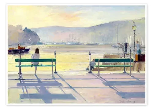 View on the harbor de Timothy Easton Bridgeman Images