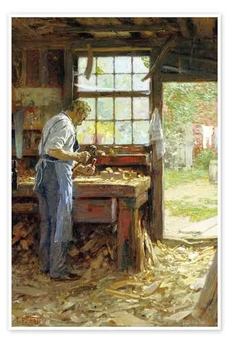 Village Carpenter de Edward Henry Potthast Bridgeman Images