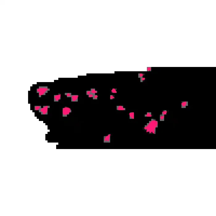 Vinil Decorativo Floral FL208, Mediano, Negro 8288-00, Magenta 8258-06, Invertir