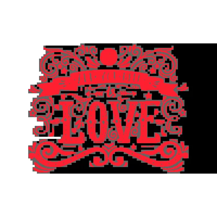 Vinil Decorativo Texto TE032, Grande, Rojo Vivo 8258-02, Original