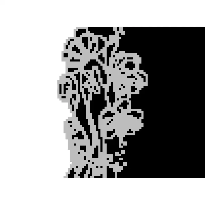 Vinilo Decorativo Floral FL060, Grande, Plata 8268-00, Original