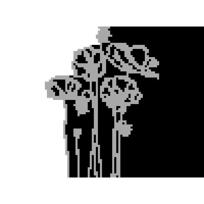 Vinilo Decorativo Floral FL099, Grande, Gris Claro 8288-04, Original