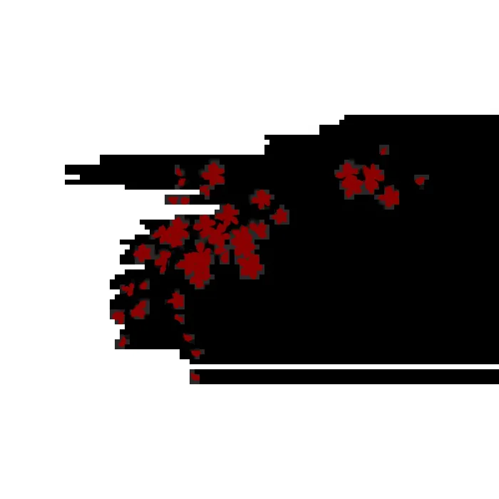 Vinilo Decorativo Floral FL213, Grande, Negro 8288-00, Rojo Burdeos 8258-05, Invertir