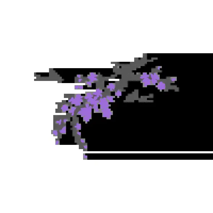 Vinilo Decorativo Floral FL213, Pequeño, Gris Oscuro 8288-01, Lavanda 8238-08, Original