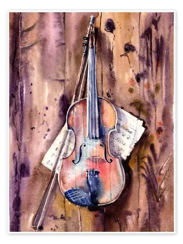 Violin and Notes de Anastasia Mamoshina