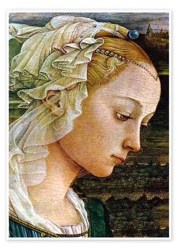 Virgen (detalle) de Sandro Botticelli Master Collection