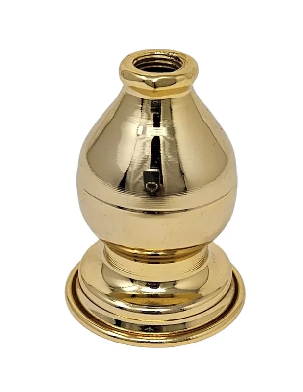 Virola Grande Metal Baño Dorado Para Lámparas