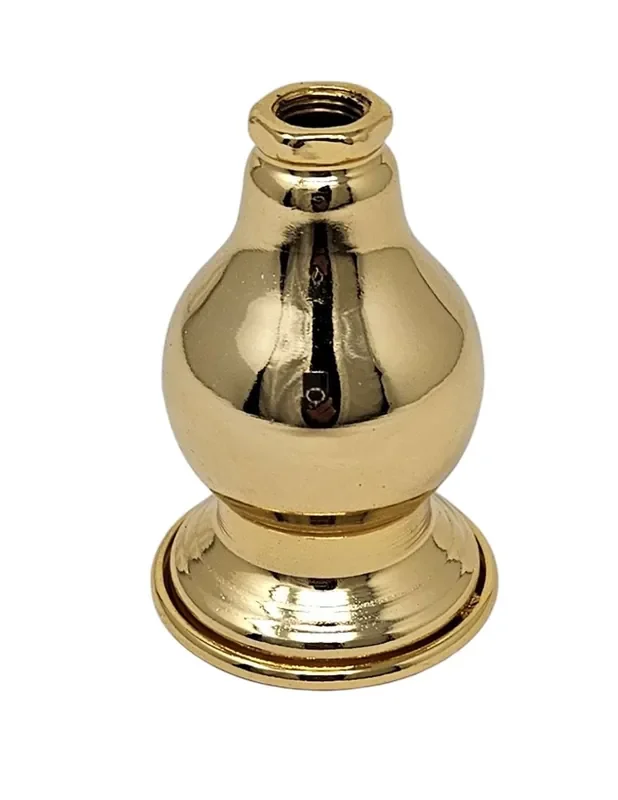 Virola Pequeña Metal Baño Dorado Para Lámparas