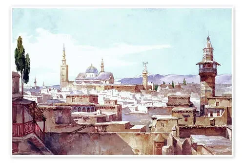 Vista de Damasco de Charles Pierron Bridgeman Images