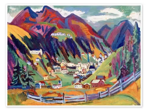 Vista de Davos de Ernst Ludwig Kirchner akg-images
