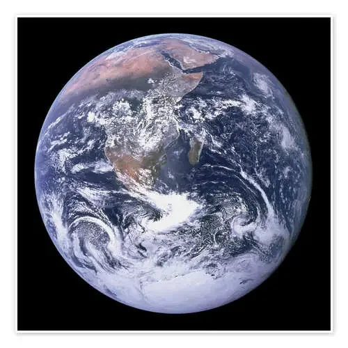 Vista de la Tierra desde Apollo 17 de NASA Everett Collection