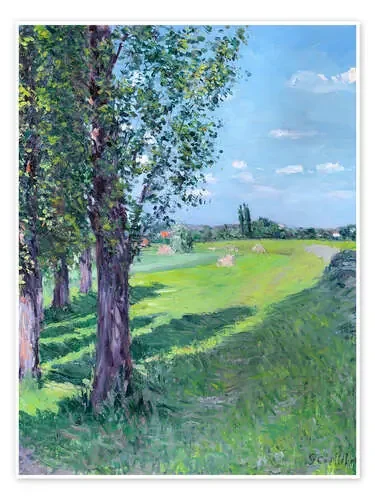 Vista de los Petit Gennevilliers del ‘Aumone Graben‘ de Gustave Caillebotte Master Collection