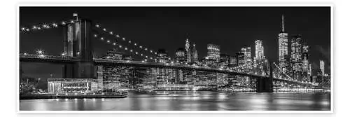 Vista de Nueva York por la noche de Melanie Viola