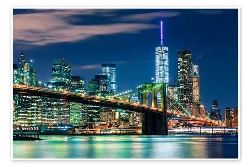 Vista de Nueva York y puente de Brooklyn de Sascha Kilmer
