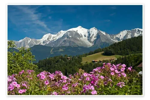 Vista del Mont Blanc desde el pueblo Cordon de Frauke Scholz