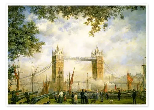 Vista del puente de la torre desde la torre de Londres de Richard Willis Bridgeman Images