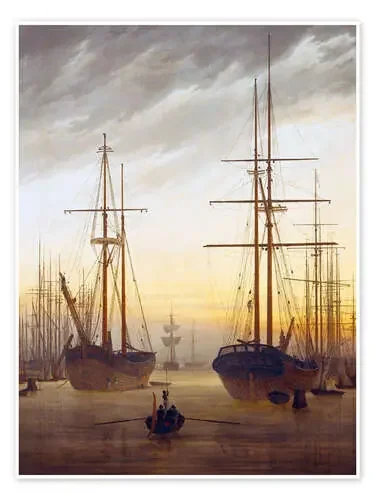Vista desde el puerto de Caspar David Friedrich akg-images