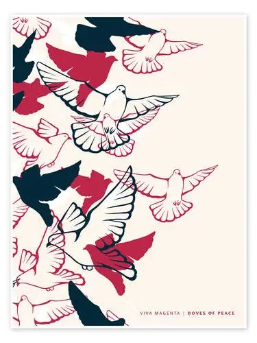 Viva Magenta Doves of Peace Editors Choice