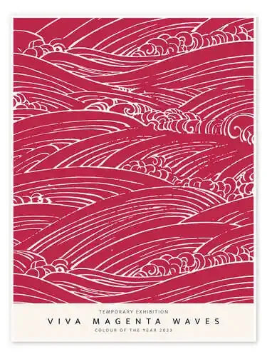 Viva Magenta Waves I Editors Choice